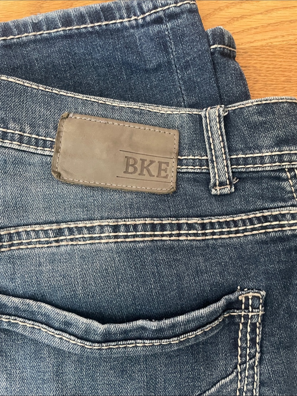 BKE Slim Straight Men’s Jeans in Blue Denim